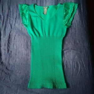 80s style Ruffle/Peplum Party Top